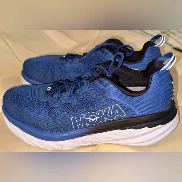 Hoka One One Bondi 6 in the Galaxy Blue' colorway. - Picture 5 of 9